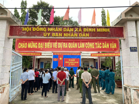 Ban chỉ đạo liên ngành công tác vận động quần chúng xã Bình Minh tổ chức lễ ra quân làm công tác dân vận đợt 1 năm 2023