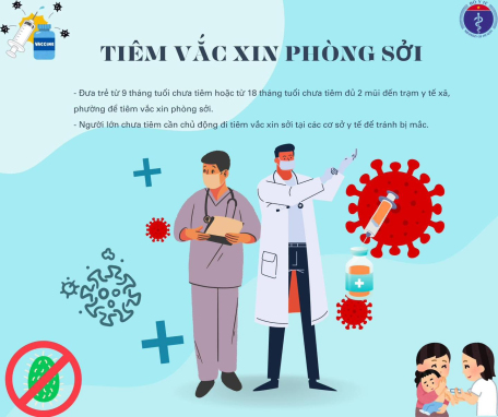 Tiếp tục tăng cường triển khai tiêm vaccine phòng chống dịch sởi