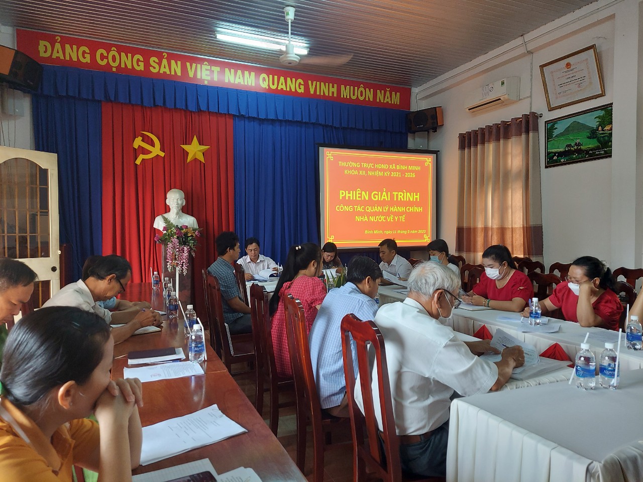 Thường trực HĐND xã Bình Minh, thành phố Tây Ninh tổ chức phiên giải trình về công tác quản lý nhà nước lĩnh vực Y tế
