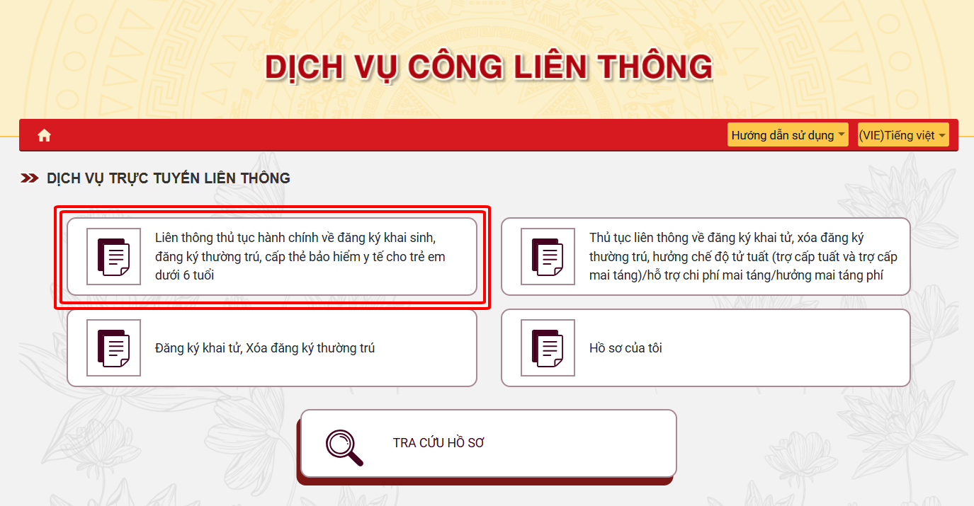 Hướng dẫn thực hiện Liên thông thủ tục hành chính về đăng ký khai sinh, đăng ký thường trú, cấp thẻ bảo hiểm y tế cho trẻ em dưới 6 tuổi