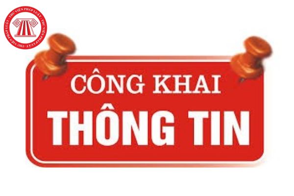 Công khai danh mục thông tin công dân được tiếp cận theo Luật tiếp cận thông tin năm 2016