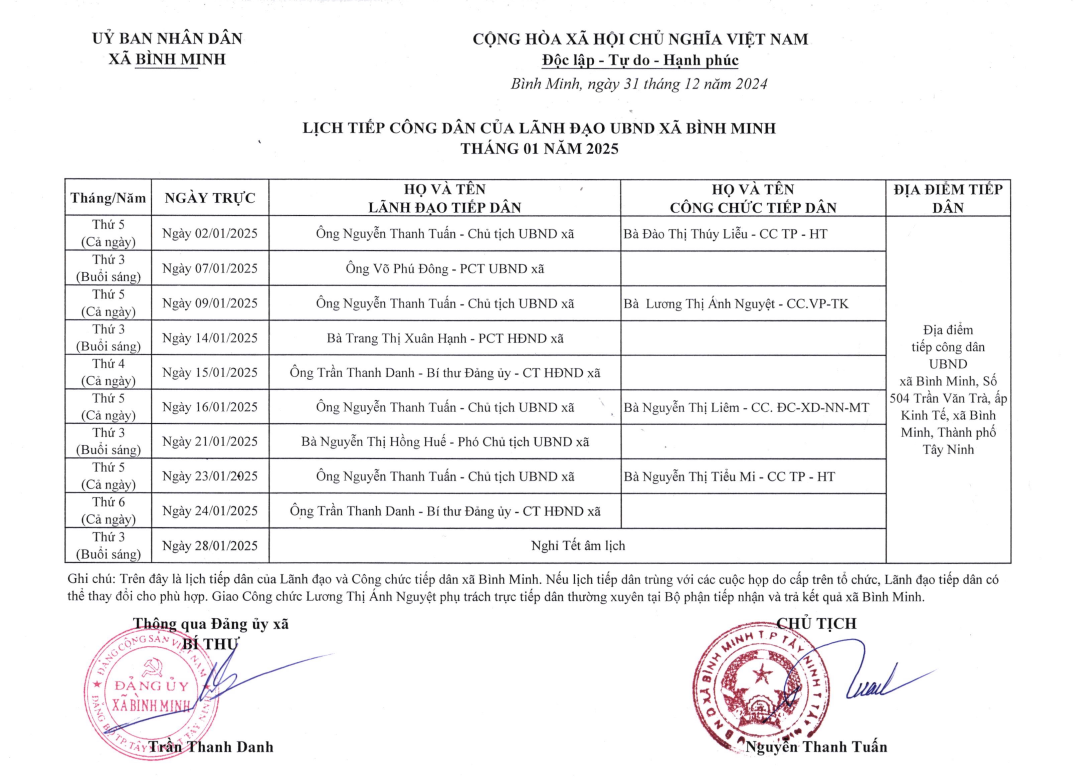 lich tiep dan thang 01 2025